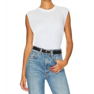 NEW ENZA COSTA cashmere easy vest in white